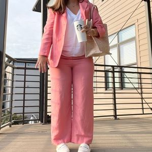 Coral Vintage Pantsuit Set